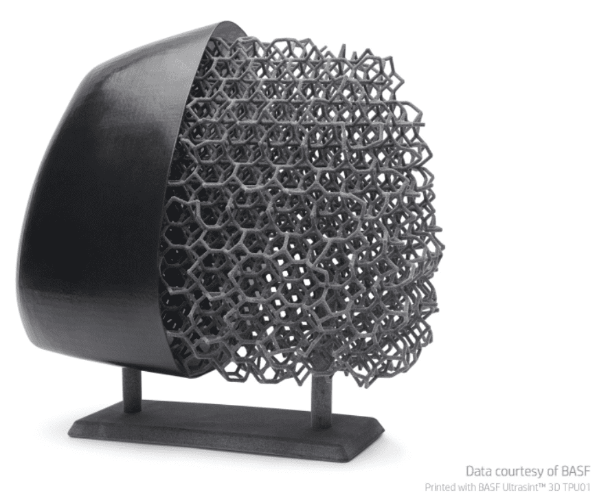 Image of automotive part created with additive manufacturing for mobility product development.