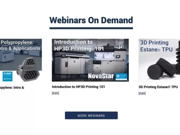 HP 3D Webinars On Demand Now Available